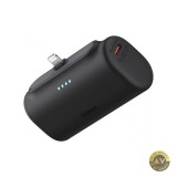 Baterie Externa Baseus Compact 5000mAh 20W PD 1 x Lightning - 1 x USB-C Neagra P10068307113-00