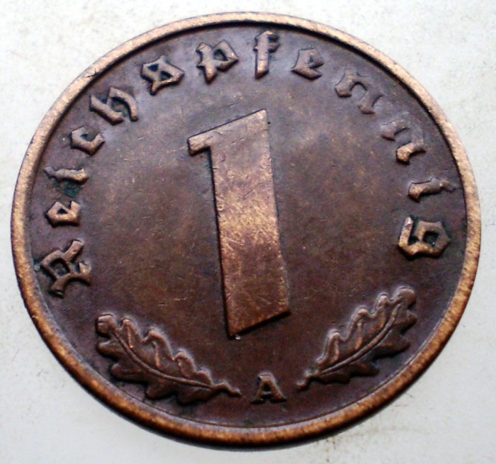 B.046 GERMANIA 1 REICHSPFENNIG 1937 A
