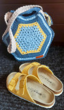 geanta hexagon unicat - articol handmade