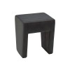 Taburet Ambasador fix, dreptunghiular, stofa gri grafit, 41 x 39 x 47 cm, 1C