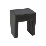 Taburet Ambasador fix, dreptunghiular, stofa gri grafit, 41 x 39 x 47 cm, 1C