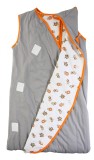 Sac de dormit multifunctional Grey Orange Zoo Animal Travel 18-36 luni 2.5 Tog, Slumbersac