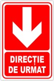 Indicator rosu pentru directie in jos