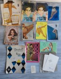 Lot 11 ambalaje/plicuri ciorapi vintage perioada comunistă Adesgo Sebeș Sibiu