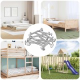 vidaXL Șuruburi din Lemn 1350 pcs Argintiu Oțel 864390