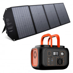 Aproape nou: Power station PNI GreenHouse SP600 cu panou solar 100W portabil, Acumu foto