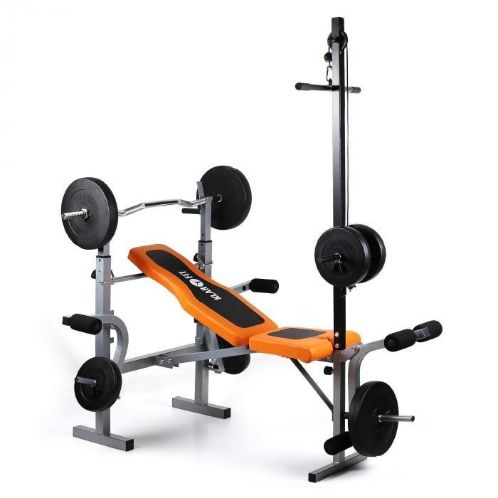 KLARFIT Ultimate Gym 3500 Kraftstation bancă răsuci brațul latissimus / picior KLARFIT Ultimate Gym 3500 Kraftstation bancă răsuci brațul latissimus / picior