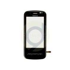 Unitate tactilă cu capac frontal Nokia C6 negru