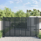 VidaXL Poartă pentru grădină, antracit, 300x225 cm, oțel