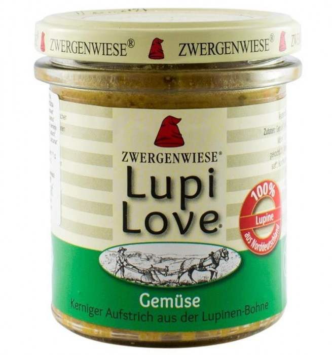 Crema Bio Tartinabila Vegetala din Lupin cu Legume Zwergenwiese 165gr