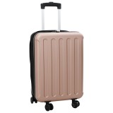 VidaXL Valiză Pliabilă Carcasă Dura 20&#039;&#039; Roz Aurie 34x23x55.5 cm ABS
