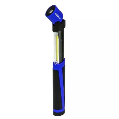 Lanterna 2w cob led+0.5w led, telescopica, cu baterii foto