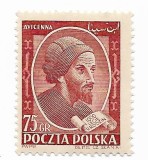 Polonia - Aniversarea a 1000 de ani de la nasterea lui Ibn Sina, cunoscut si ca Avicenna, 1952 - neobliterat