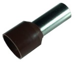 Pini tubulari izolati terminali papuci electrici 25mm &sup2; maro set 100 bucati, Omu System