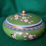 BOMBONIERA CU CAPAC CLOISONNE - CHINA anii '80