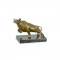 Bou - statueta cubista din bronz pe soclu din marmura BJ-67