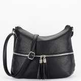 Geanta neagra medie FloraCO Paris H9046 M6