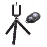 Mini trepied flexibil - Negru + telecomanda