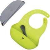 BBL&Uuml;V P&ouml;ket bavețică cu linguriță Grey/Lime 2 buc