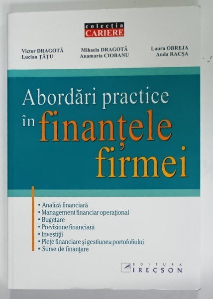 ABORADRI PRACTICE IN FINANTELE FIRMEI de VICTOR DRAGOTA ...ANDA RACSA , 2005