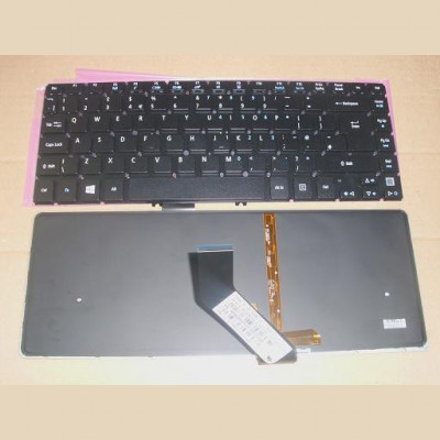 Tastatura laptop noua ACER V5 BLACK(with backlit board,For WIN8) foto