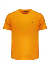 Tricou barbati, cu mini logo, Regular fit, Portocaliu (Marime: L) foto