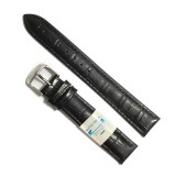 Cumpara ieftin Curea de ceas Neagra din piele naturala Matteo Ferari 12mm, 14mm, 16mm, 18mm,