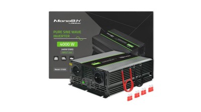 Invertor Qoltec Monolith Pure sinusoidal | 2000W | 4000W | 24V p&amp;acirc;nă la 230V foto