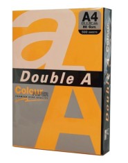 Hartie Color Pentru Copiator A4, 75g/mp, 25coli/top, Double A - Portocaliu Neon foto