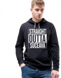 Cumpara ieftin Hanorac Barbati Negru - Straight Outta Suceava - 2XL, THEICONIC