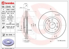 BREMBO 09.C545.11 PRIME LINE - UV Coated Disc frana