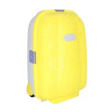 Troler Voiaj Pentru Copii Cu Roti silentioase, autocolante nume, galben, 43 x 30 x 19 cm