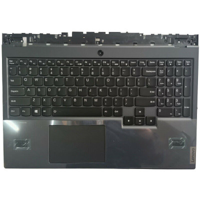 Carcasa superioara cu tastatura Laptop, Lenovo, Legion 5-15IMH05H Type 81Y6, 5CB0Z26894, AP1HV000700, AP1HV000700AYL, iluminata, RGB, layout US foto