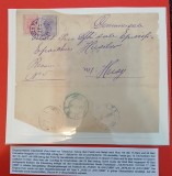 ROMANIA- fragment de plic CLASIC-stampilat