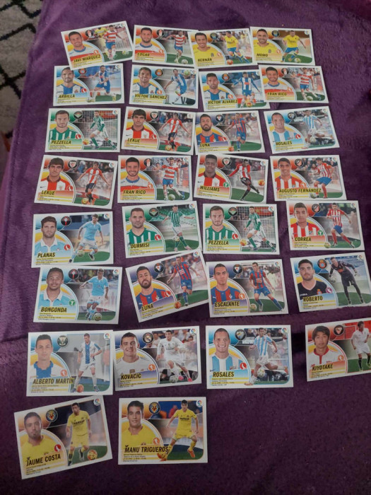 Lot Fotbal/fotbalisti-COLECTION OFICIAL DE CROMOS LIGA 2016-2017,FUTBOLER-PANINI