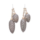 Cumpara ieftin Globuri decorative - Pinecone - Misty Grey - mai multe modele | Kaemingk