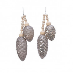 Globuri decorative - Pinecone - Misty Grey - mai multe modele | Kaemingk