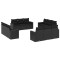 Set canapele de gradina, 12 piese, cu perne, negru, poliratan