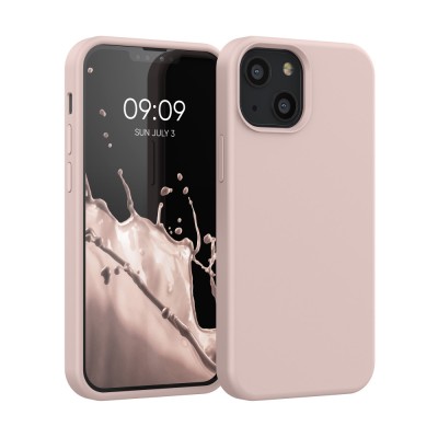 Husa Kwmobile pentru Apple iPhone 13 Mini, Silicon, Roz, 55877.225 foto