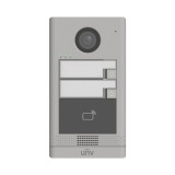 Cumpara ieftin Post exterior videointerfon TCP/IP pentru 2 familii, IR, IK08 - UNV OEU-202S-HMK2, Uniview