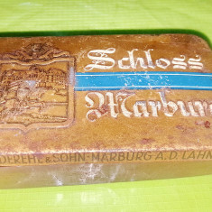 D611- Cutie Tabac colectie veche Schloss ( Castelul) Marburg ST. NIEDEREHE@ SOHN