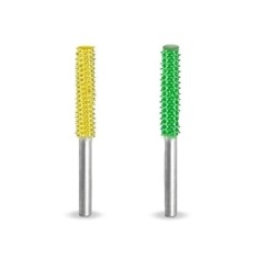 tvar V&Aacute;LEC s hladk&yacute;m vrcholom -pr.3,2 mm, stopka 3mm, Granulatie Saburr ASPRA - VERDE