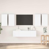 vidaXL Set dulapuri TV, 6 piese, alb, lemn prelucrat 3078679