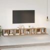 VidaXL Set comodă TV Pe perete 4 pcs stejar artizanal 60 x 30 x 30 cm 3393572