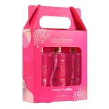Set cadou Spray-uri parfumate Tempting Trio, Sweet Vanilla&amp;Almond Glaze, 3*100 ml, The Luxury Bathing Company