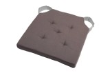 Pernă De Scaun Velcro Duo Gri/Perla 38X38 Cm, Culoare Gri/Perlă, 100% Bumbac