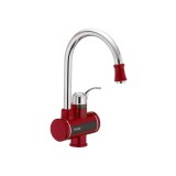 Robinet instant Electra Mixxus, 3 kW, plastic/inox, 2-2.5 l/minut, maxim 60 C, Argintiu/Rosu