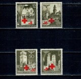 Generalgouvernement, ocupatia germana in Polonia 1940 - Crucea Rosie, supratipar, serie neuzata
