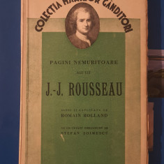 Pagini nemuritoare ale lui J. J. Rousseau