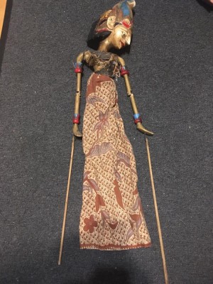 Marioneta veche de lemn, zeita, Indonezia Java, 70 cm foto